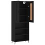 Aparador alto madera contrachapada negro 69,5x34x180 cm de vidaXL, Aparadores - Ref: Foro24-3200082, Precio: 140,99 €, Descue...