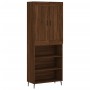 Tall brown oak plywood sideboard 69.5x34x180 cm by vidaXL, Sideboards - Ref: Foro24-3200088, Price: 138,91 €, Discount: %