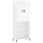 High glossy white plywood sideboard 69.5x34x180 cm by vidaXL, Sideboards - Ref: Foro24-3200067, Price: 130,10 €, Discount: %