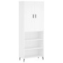 Tall white plywood sideboard 69.5x34x180 cm by vidaXL, Sideboards - Ref: Foro24-3200081, Price: 136,97 €, Discount: %