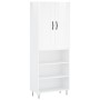 Aparador alto madera contrachapada blanco brillo 69,5x34x180 cm de vidaXL, Aparadores - Ref: Foro24-3200099, Precio: 123,90 €...