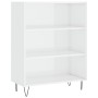 Aparador alto madera contrachapada blanco brillo 69,5x34x180 cm de vidaXL, Aparadores - Ref: Foro24-3200099, Precio: 123,90 €...