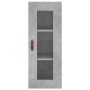 Aparador de madera contrachapada gris hormigón 34,5x34x180 cm de vidaXL, Aparadores - Ref: Foro24-3199149, Precio: 99,16 €, D...