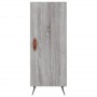 Tall Sonoma gray plywood sideboard 34.5x34x180 cm by vidaXL, Sideboards - Ref: Foro24-3199151, Price: 104,30 €, Discount: %