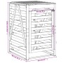 Garbage bin shed solid pine wood 84x90x128.5cm by vidaXL, Waste container supports - Ref: Foro24-825100, Price: 120,92 €, Dis...