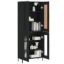 Aparador alto madera contrachapada negro 69,5x34x180 cm de vidaXL, Aparadores - Ref: Foro24-3199626, Precio: 166,18 €, Descue...