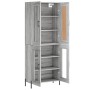 Aparador alto madera contrachapada gris sonoma 69,5x34x180 cm de vidaXL, Aparadores - Ref: Foro24-3199631, Precio: 158,99 €, ...