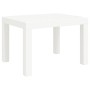 Mesa de jardín PP blanco 59x47x40 cm de vidaXL, Mesas de jardín - Ref: Foro24-364728, Precio: 29,21 €, Descuento: %