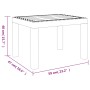 White PP garden table 59x47x40 cm by vidaXL, Garden tables - Ref: Foro24-364728, Price: 32,32 €, Discount: %