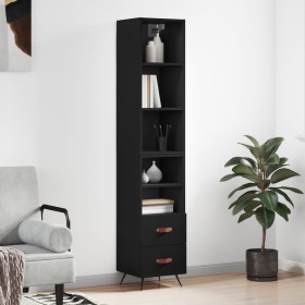 Black plywood sideboard 34.5x34x180 cm by vidaXL, Sideboards - Ref: Foro24-3189734, Price: 95,92 €, Discount: %