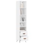 Tall white plywood sideboard 34.5x34x180 cm by vidaXL, Sideboards - Ref: Foro24-3189733, Price: 93,90 €, Discount: %