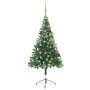 Árbol de Navidad artificial con luces y bolas 380 ramas 150 cm de vidaXL, Arboles de navidad - Ref: Foro24-3077488, Precio: 5...