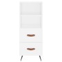 Tall white plywood sideboard 34.5x34x180 cm by vidaXL, Sideboards - Ref: Foro24-3189733, Price: 93,90 €, Discount: %