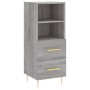 Aparador alto madera contrachapada gris Sonoma 34,5x34x180 cm de vidaXL, Aparadores - Ref: Foro24-3189755, Precio: 93,99 €, D...