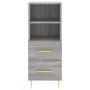 Aparador alto madera contrachapada gris Sonoma 34,5x34x180 cm de vidaXL, Aparadores - Ref: Foro24-3189755, Precio: 93,99 €, D...