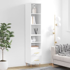 Tall white plywood sideboard 34.5x34x180 cm by vidaXL, Sideboards - Ref: Foro24-3189749, Price: 93,23 €, Discount: %