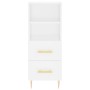 Tall white plywood sideboard 34.5x34x180 cm by vidaXL, Sideboards - Ref: Foro24-3189749, Price: 99,06 €, Discount: %