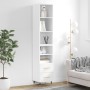 Aparador alto madera contrachapada blanco 34,5x34x180 cm de vidaXL, Aparadores - Ref: Foro24-3189741, Precio: 96,56 €, Descue...