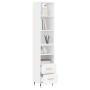 Aparador alto madera contrachapada blanco 34,5x34x180 cm de vidaXL, Aparadores - Ref: Foro24-3189741, Precio: 96,56 €, Descue...