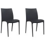 Garden chairs 2 pcs anthracite gray polypropylene 50x46x80 cm by vidaXL, Garden chairs - Ref: Foro24-364729, Price: 126,83 €,...