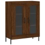 Tall oak brown plywood sideboard 69.5x34x180 cm by vidaXL, Sideboards - Ref: Foro24-3199632, Price: 171,57 €, Discount: %