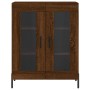 Tall oak brown plywood sideboard 69.5x34x180 cm by vidaXL, Sideboards - Ref: Foro24-3199632, Price: 171,57 €, Discount: %