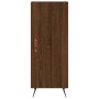 Aparador alto madera contrachapada roble marrón 34,5x34x180 cm de vidaXL, Aparadores - Ref: Foro24-3199152, Precio: 102,99 €,...