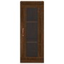 Aparador alto madera contrachapada roble marrón 34,5x34x180 cm de vidaXL, Aparadores - Ref: Foro24-3199152, Precio: 102,99 €,...