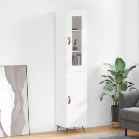 Tall white plywood sideboard 34.5x34x180 cm by vidaXL, Sideboards - Ref: Foro24-3199145, Price: 102,99 €, Discount: %