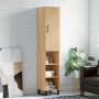 Aparador de madera contrachapada roble Sonoma 34,5x34x180 cm de vidaXL, Aparadores - Ref: Foro24-3199004, Precio: 86,99 €, De...