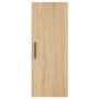 Aparador de madera contrachapada roble Sonoma 34,5x34x180 cm de vidaXL, Aparadores - Ref: Foro24-3199004, Precio: 86,99 €, De...