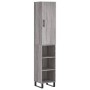 Tall gray Sonoma plywood sideboard 34.5x34x180 cm by vidaXL, Sideboards - Ref: Foro24-3199007, Price: 91,11 €, Discount: %