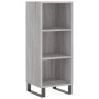 Tall gray Sonoma plywood sideboard 34.5x34x180 cm by vidaXL, Sideboards - Ref: Foro24-3199007, Price: 91,11 €, Discount: %