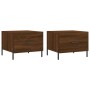 Coffee tables 2 pcs oak brown engineered wood 50x50x40cm by vidaXL, Coffee table - Ref: Foro24-829427, Price: 79,99 €, Discou...