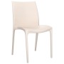 Garden chairs 2 pcs cream-colored polypropylene 50x46x80 cm by vidaXL, Garden chairs - Ref: Foro24-364733, Price: 107,50 €, D...