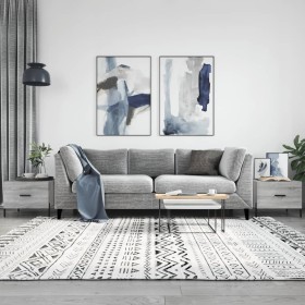 Coffee tables 2 units Sonoma gray engineered wood 50x50x40 cm by vidaXL, Coffee table - Ref: Foro24-829425, Price: 79,99 €, D...