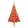 Árbol de Navidad preiluminado con luces y bolas rojo 210 cm de vidaXL, Arboles de navidad - Ref: Foro24-3077687, Precio: 66,7...