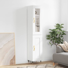 Tall white plywood sideboard 34.5x34x180 cm by vidaXL, Sideboards - Ref: Foro24-3199473, Price: 98,99 €, Discount: %