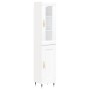 Aparador alto madera contrachapada blanco 34,5x34x180 cm de vidaXL, Aparadores - Ref: Foro24-3199473, Precio: 98,06 €, Descue...