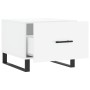 Mesa de centro 2 uds madera ingeniería blanco brillo 50x50x40cm de vidaXL, Mesas de centro - Ref: Foro24-829449, Precio: 79,7...