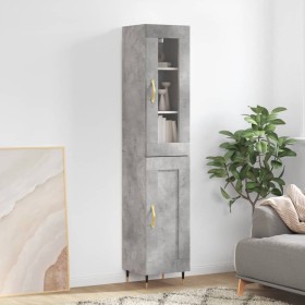 Concrete gray plywood sideboard 34.5x34x180 cm by vidaXL, Sideboards - Ref: Foro24-3199477, Price: 96,10 €, Discount: %