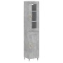 Aparador de madera contrachapada gris hormigón 34,5x34x180 cm de vidaXL, Aparadores - Ref: Foro24-3199477, Precio: 95,95 €, D...