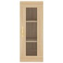 Aparador de madera contrachapada roble Sonoma 34,5x34x180 cm de vidaXL, Aparadores - Ref: Foro24-3199476, Precio: 106,99 €, D...