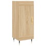 Aparador de madera contrachapada roble Sonoma 34,5x34x180 cm de vidaXL, Aparadores - Ref: Foro24-3199476, Precio: 106,99 €, D...