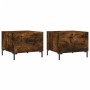 Coffee table 2 pcs engineered wood smoked oak 50x50x40cm by vidaXL, Coffee table - Ref: Foro24-829407, Price: 62,99 €, Discou...