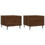 Coffee tables 2 pcs oak brown engineered wood 50x50x40cm by vidaXL, Coffee table - Ref: Foro24-829443, Price: 76,99 €, Discou...