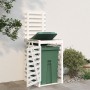 Garbage bin shed white pine wood 84x90x128.5cm by vidaXL, Waste container supports - Ref: Foro24-825101, Price: 176,09 €, Dis...