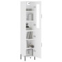 Aparador alto madera contrachapada blanco 34,5x34x180 cm de vidaXL, Aparadores - Ref: Foro24-3199177, Precio: 105,61 €, Descu...