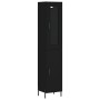 Aparador de madera contrachapada negro 34,5x34x180 cm de vidaXL, Aparadores - Ref: Foro24-3199178, Precio: 111,68 €, Descuent...