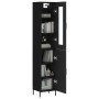 Black plywood sideboard 34.5x34x180 cm by vidaXL, Sideboards - Ref: Foro24-3199178, Price: 111,68 €, Discount: %